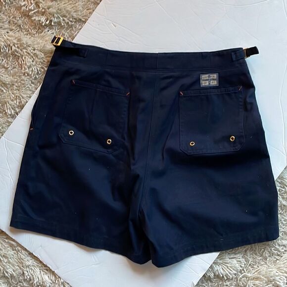 Y2K Lauren Ralph Lauren navy cargo  Shorts size 8 - Picture 4 of 9